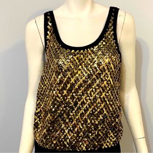 Moschino/ Aeffe Tank top Loose Knit Sequins Mohair